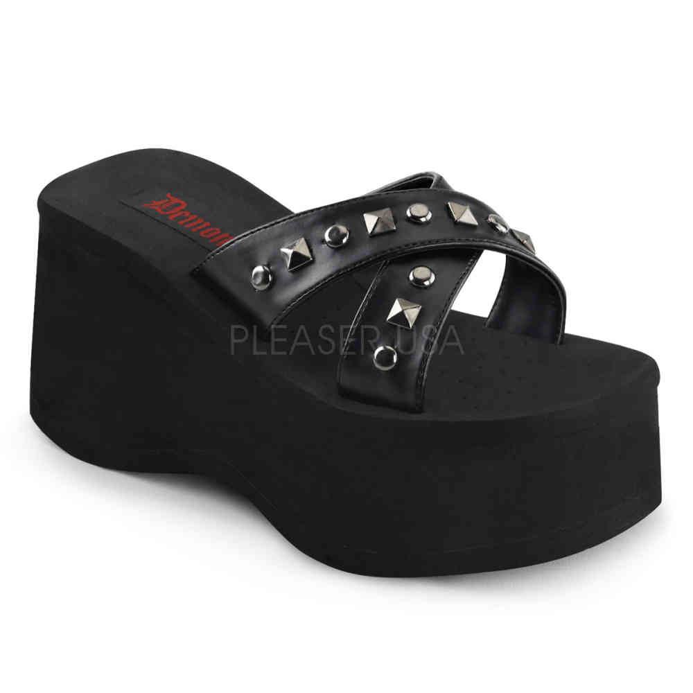 DemoniaCult - FUNN29 Slippers - Schwarz Product image